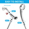KAIYING High Pressure Shower Heads with Shower Thermometer, 3 Spray