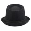 Initlove Mens Fedora Hat Classic Felt Panama Hat Short Brimmed