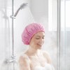 CHFONG Terry Lined Shower Caps for Women, 4 PCS Cloth