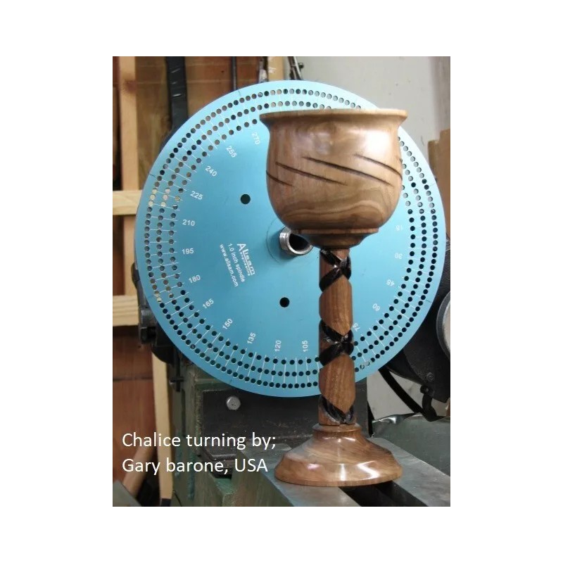 Alisam Engineering Wood Lathe Indexing systems for small lathes, complete