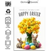 All the Family Easter Greeting Card with Bunnies and Daffodils,