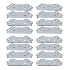 Angle Metal – Pack of 16 Angle Connectors, Furniture Connectors, Angle Corner Braces, Stainless Steel Angle Corner Connectors, for Mounting Angle Bracket, Furniture, Table, Chair, Bookcase, Wood,