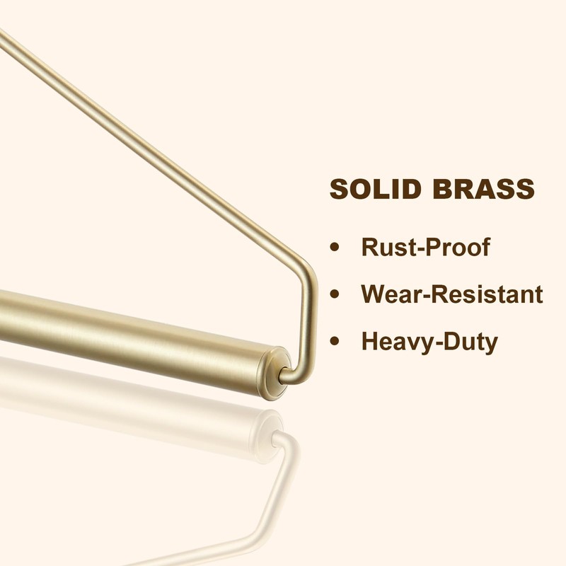 Folding Clothes Hanger Gold Brushed Drying Clothes Rack Wall-Mounted Space