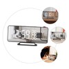 CIYODO Led Digital Alarm Clock Mirrored Projection Table Radio Multi-Function