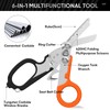 Trauma Shears Emergency Response Shears, Stainless Steel Foldable Scissors Pliers,