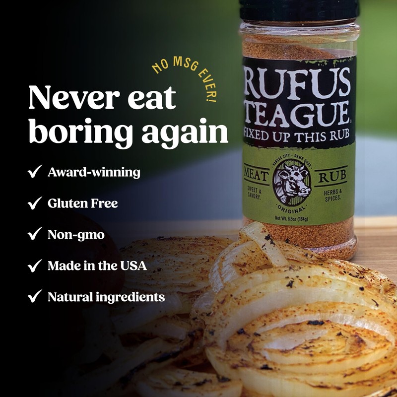 Rufus Teague BBQ Sauce & Rub BBQ Gift Set, Saucin'