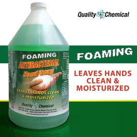 Quality Chemical Antibacterial Liquid Foaming Hand Soap Refill - Antibacterial Hand Soap Refill, Refill Soap for Handwashing and Sanitizing 128 oz (Pack of 4)