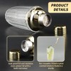 Gold Cocktail Shaker Set with Measuring Jigger, Mixing Spoon &