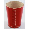 Dice Cup, Leather, Red