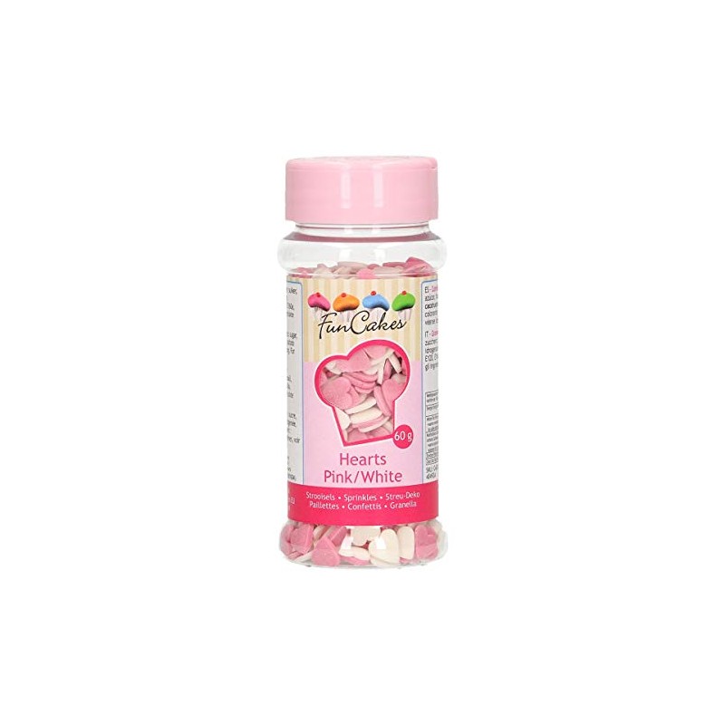 Hearts 60 Gr FunCakes g42415-bco/R