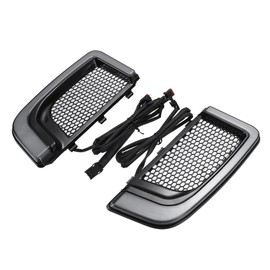 X AUTOHAUX Motorcycle LED fairing lower grille indicator light for Harley