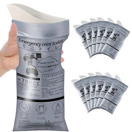 HualianMengxin 12 Pack 700ML Disposable Urine Bags, Travel Pee Bags Unisex Urinal Bag Vomit Bag for Travel Traffic Jam Emergency Portable Camping Urinal Bags for Men Women Kids Patients