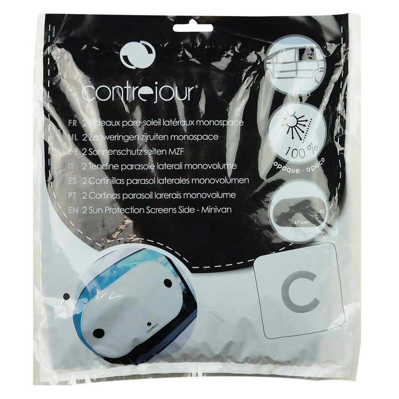 Contrejour 463603 2 Side-Window Sun Shades Monospace