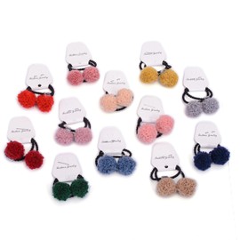 BIANHUAN Cute Kids Hair Bands / Elastics, Colorful, 24 Piece Set, For Girls and Babies, Hair Accessories, Stylish, Gift for Birthdays or Celebrations