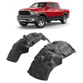 JMTAAT Front Pair Fender Liner Inner Panel Compatible with 2009-2024 Dodge Ram 1500 Classic Replace for CH1249152 CH1248152 68110686AE 68110687AE Wheel Liner Splash Shields Guard