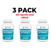 Dr. Berg's Magnesium Glycinate, 3 PACK, 150 Veg Cap each