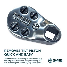 Marine Tech Tools Tilt Piston Wrench, Yamaha Tilt Piston Spanner Wrench, Fits Yamaha Two Stroke Tilt Piston, Removes Tilt Piston Without the Risk of Gouging