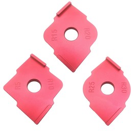 SagaSave 3 Pcs Corner Radius Quick-Jig Woodworking Semicircle Positioning Template Trimming Tool Sturdy and Durable for Wood Positioning Template (R5-R10+R15-R20+R25-R30)