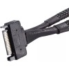 Universal Products SATA Power 15-Pin Y-Splitter Cable Adapter Male to