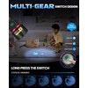 DARKBEAM UV Flashlight 365nm Black Light, 6xLED Quad-core Rechargeable Powerful