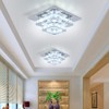 Crystal LED Ceiling Light, Stainless Steel K9 Modern Flush Mount