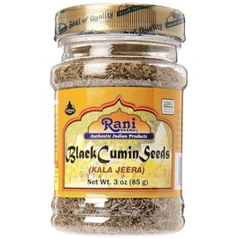 Rani Black Cumin Seeds (Kala Jeera/Bunium bulbocastanum) 3oz (85g) Natural ~ Gluten Friendly | NON-GMO | Vegan | Indian Origin