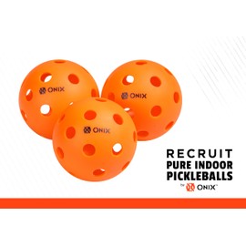 Onix Recruit Indoor Ready to Play Superior Welding Design Pickleball Ball
