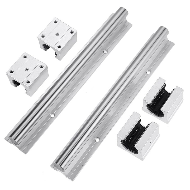 Linear Guide Rail,2 pcs SBR16 300mm Linear Rail+4 Pcs SBR16UU