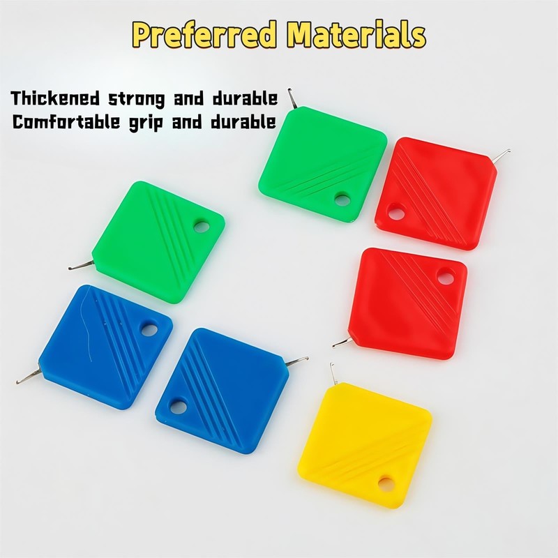 Omeblos Needle Threaders,Needle Threaders Hand Sewing,Square Plastic Needle Threader,Needle Threader