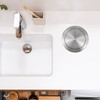 Hemobllo Stainless Steel Recessed Counter Trash can Lid Silent Flip