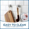 ZOCONE 4 Pcs Suction Hooks No-Drill Suction Cup Hooks, Stainless