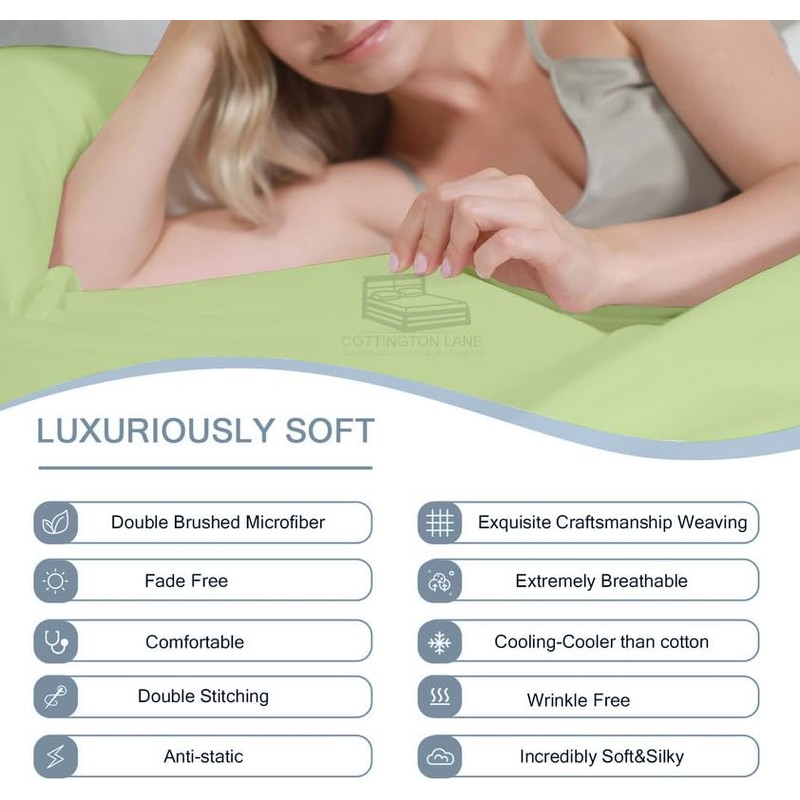 Cot Size 30 x 75 Fitted Sheet Only - 100%