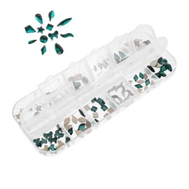 Healeved Nail Art Rhinestones 120pcs Flatback Gems Unique Nail Decorations Beauty Easy to Apply for DIY