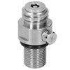 Soda Cylinder Valve Electroplating Brass CO2 Valve Adapter for M18x1.5