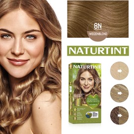 Naturtint Hair Colour without Ammonia, High Percentage of Natural Ingredients, 8N Wheat Germ Blonde, 170 ml