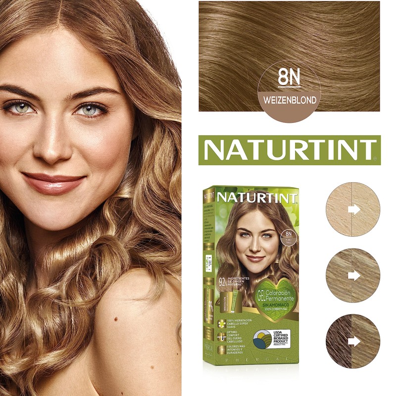 Naturtint Hair Colour without Ammonia, High Percentage of Natural Ingredients,
