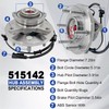 Aspligo 515142 Front Wheel Bearing Hub Assembly Compatible with Ford