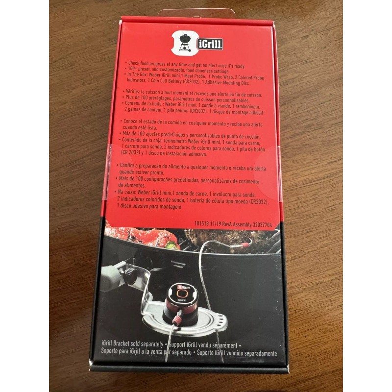 Weber iGrill Mini Digital Bluetooth Thermometer New Sealed