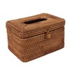 Rectangular Rattan Tissue Box Cover Rattan Woven Tissue Box Holder