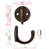 Fuxxer® 5 x Classic Bronze Coat Hooks Coat Hooks Wall
