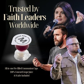 PACK IT HUB MM Pre Packaged Gluten Free Communion Cups | Box of 100 with juice and wafer | by The Miracle Meal