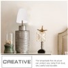 Yardwe Plastic Lampshade Replacement: 6 Pieces Flat Head White Plastic