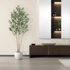 6ft Faux Olive Tree, Fake Olive Tree with Realistic Trunk