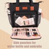 CROTIRAD Bible Cover Bag for Woman with Water Bottle Pockets,
