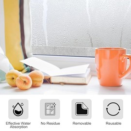 Window Condensation Absorber Anti Condensation Remover, 13.12ft x 1.18in Moisture Absorbers for Windows, Effective Window Condensation Absorber to Keep Your Home Dry and Mold-Free