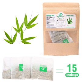 EidolonGreen EidolonGreen [China Medicinal Herb]Bamboo Leaf Tea, Bamboo Leaf Tea Bag,100% Pure Natural Organic Bamboo leaves tea,(DanZhuYe//?? ?? ?) Non-GMO, Caffeine-Free,15 Bleach-Free Tea Bags