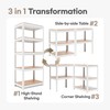 HOMEDANT House 5 Tier 24.1" W Laminated Metal Shelving Unit