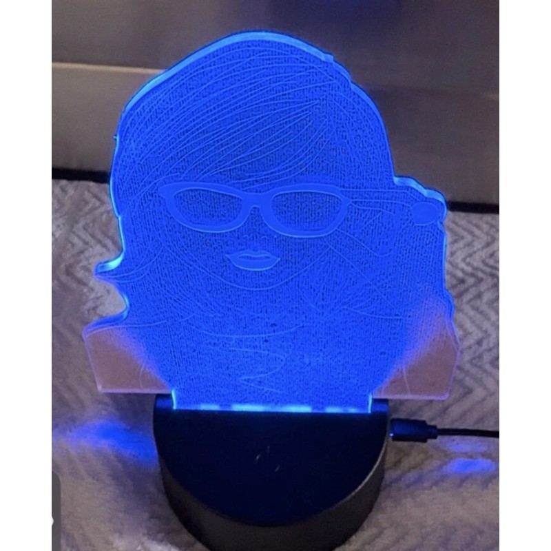 3D Creative Taylor 3D Creative Visualization Lamp With 7 Colors