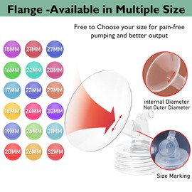 2pcs 19mm Flange,2pcs Backflow Protector, 2pcs Tubing and 4pcs Duckbill Valves Replacement Pump Part Compatible with Spectra S1 Spectra S2 Spectra 9 Plus,Not Original Accessories(10pcs-19mm)