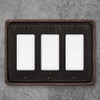 Rope Edge Decorative Wall Plate Switch Plate Outlet Cover (Triple